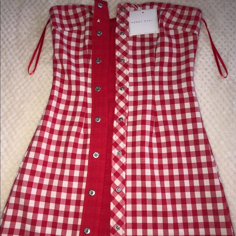 New Honey Punch Checkered Dress